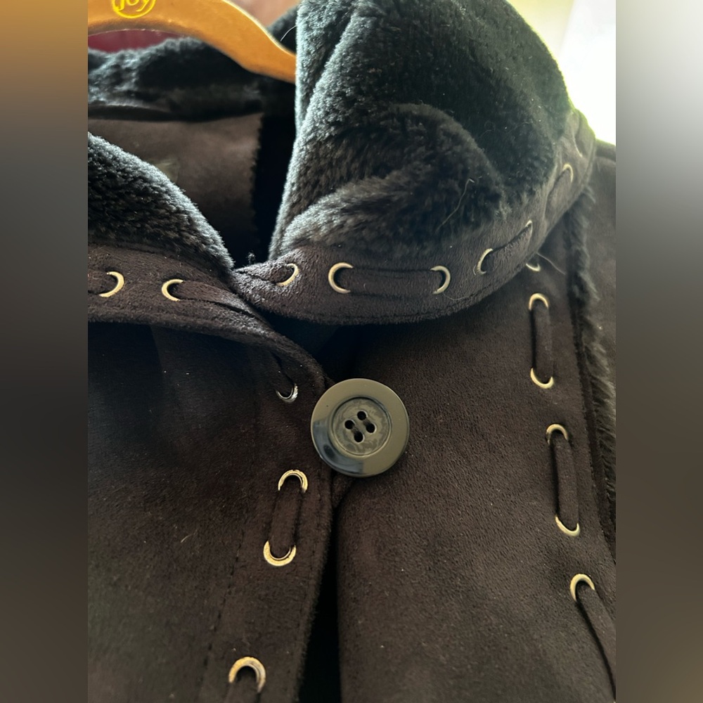 Dennis by Dennis Basso Faux Suede Faux Fur Coat - Picture 4 of 7